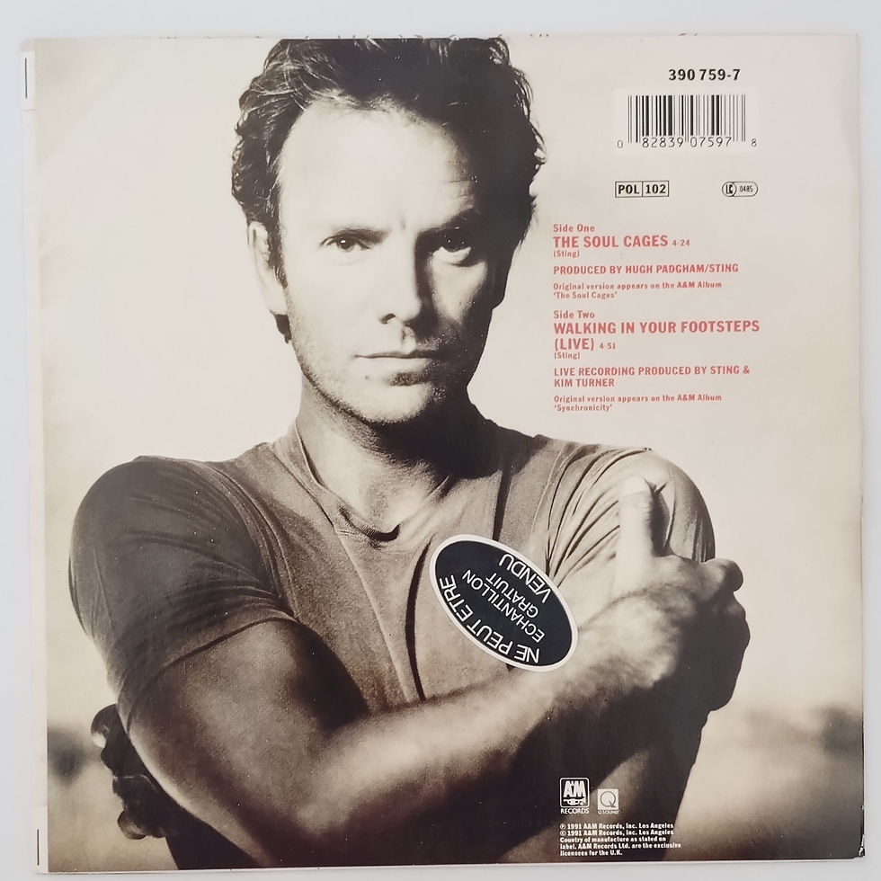 Thumbnail: Sting - The Soul Cages (7", Single) A&M France