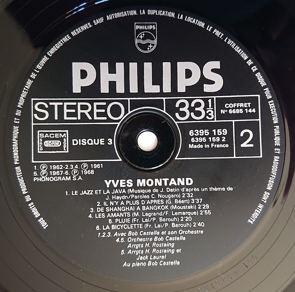 Miniature : Yves Montand - La Bicyclette (3xLP) - Philips France