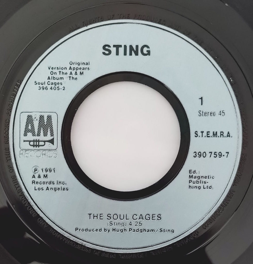 Thumbnail: Sting - The Soul Cages (7", Single) A&M France