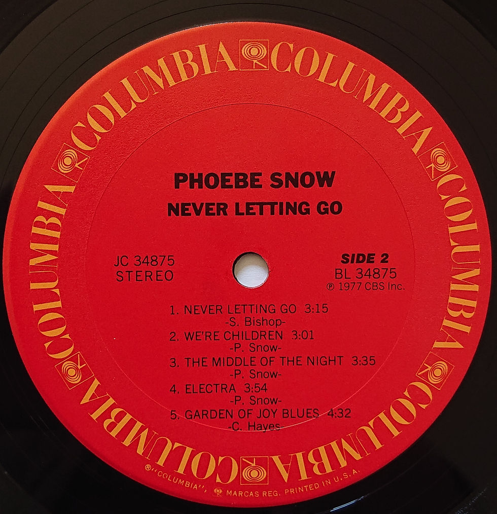 Thumbnail: Phoebe Snow ‎– Never Letting Go  LP - Columbia  US