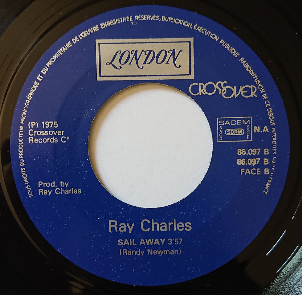 Miniatura: Ray Charles – For Mama (La Mama) 7"single - London records France
