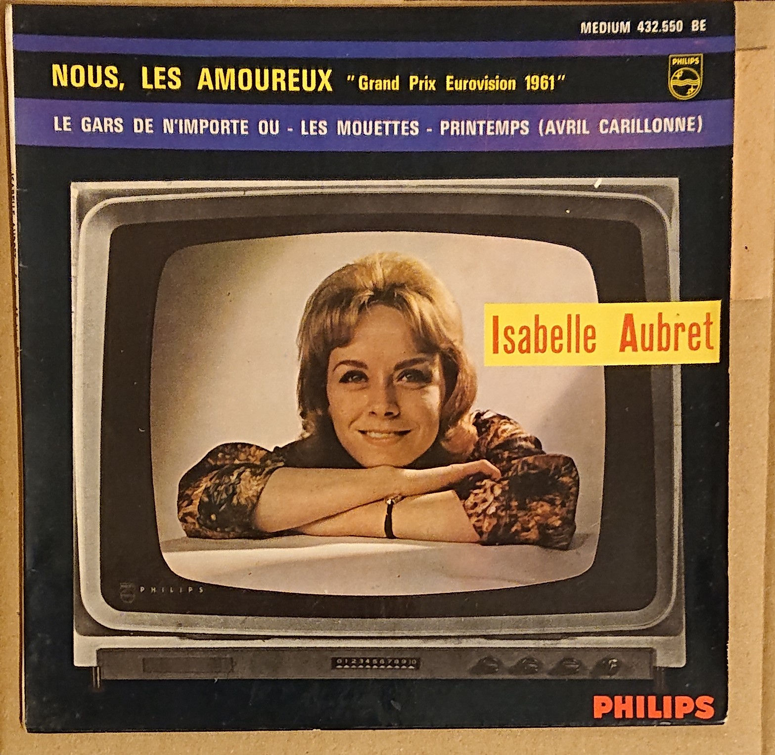 Isabelle Aubret – Nous, Les Amoureux - 7" EP 4 titres- Philips France