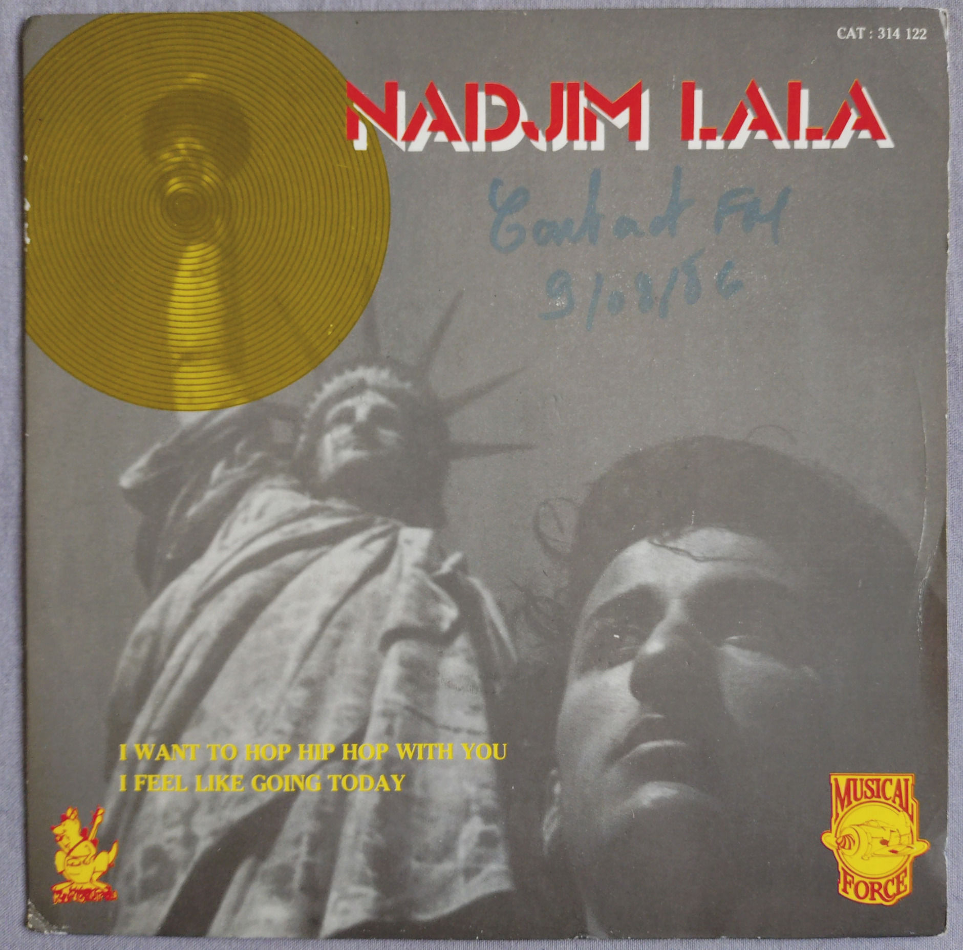 Nadjim Lala - I Want To Hop Hip Hop With You (Musical Force) 7" France