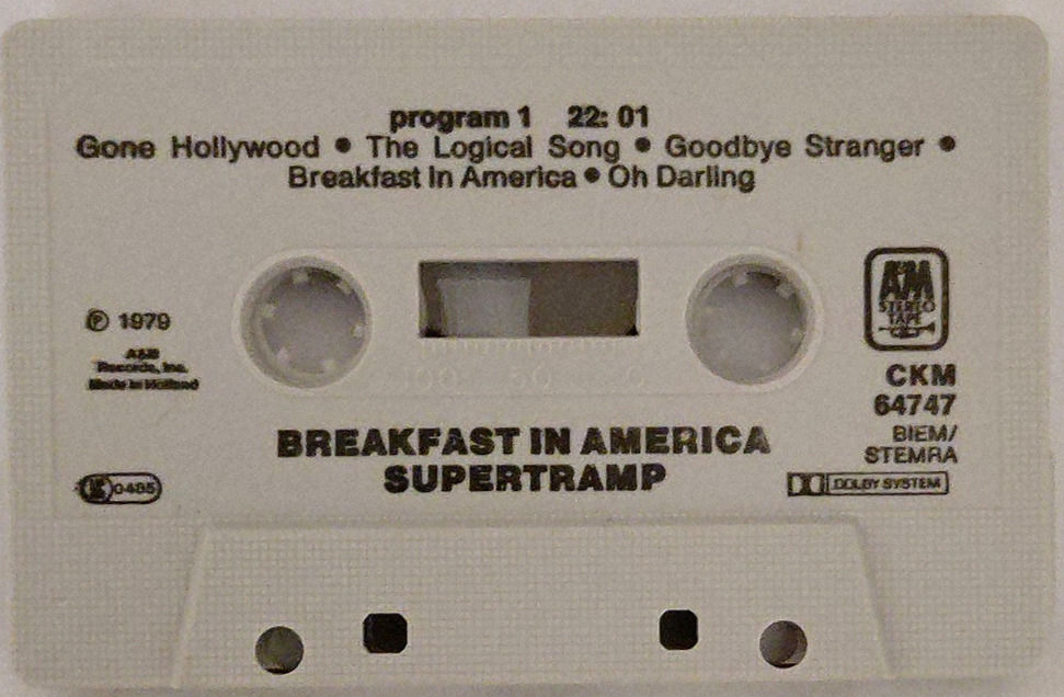 Miniature : Supertramp – Breakfast In America  (Cassette, Album)