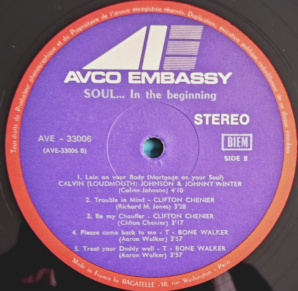 Miniaturbild: Various - Soul...In The Beginning (LP, Comp) AVCO Embassy , France