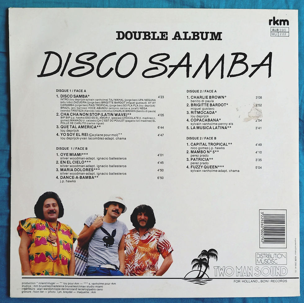Thumbnail: Two Man Sound - Disco Samba (2xLP, Album) RKM Belgium