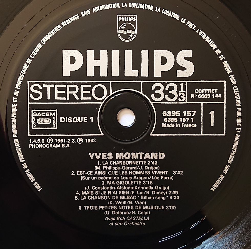 Miniature : Yves Montand - La Bicyclette (3xLP) - Philips France