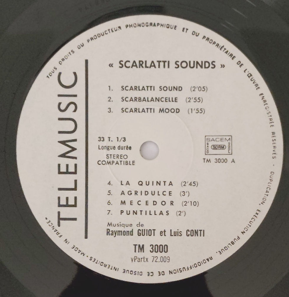 Miniaturbild: Raymond Guiot / Luis Conti - Scarlatti Sounds (LP) TELE MUSIC France