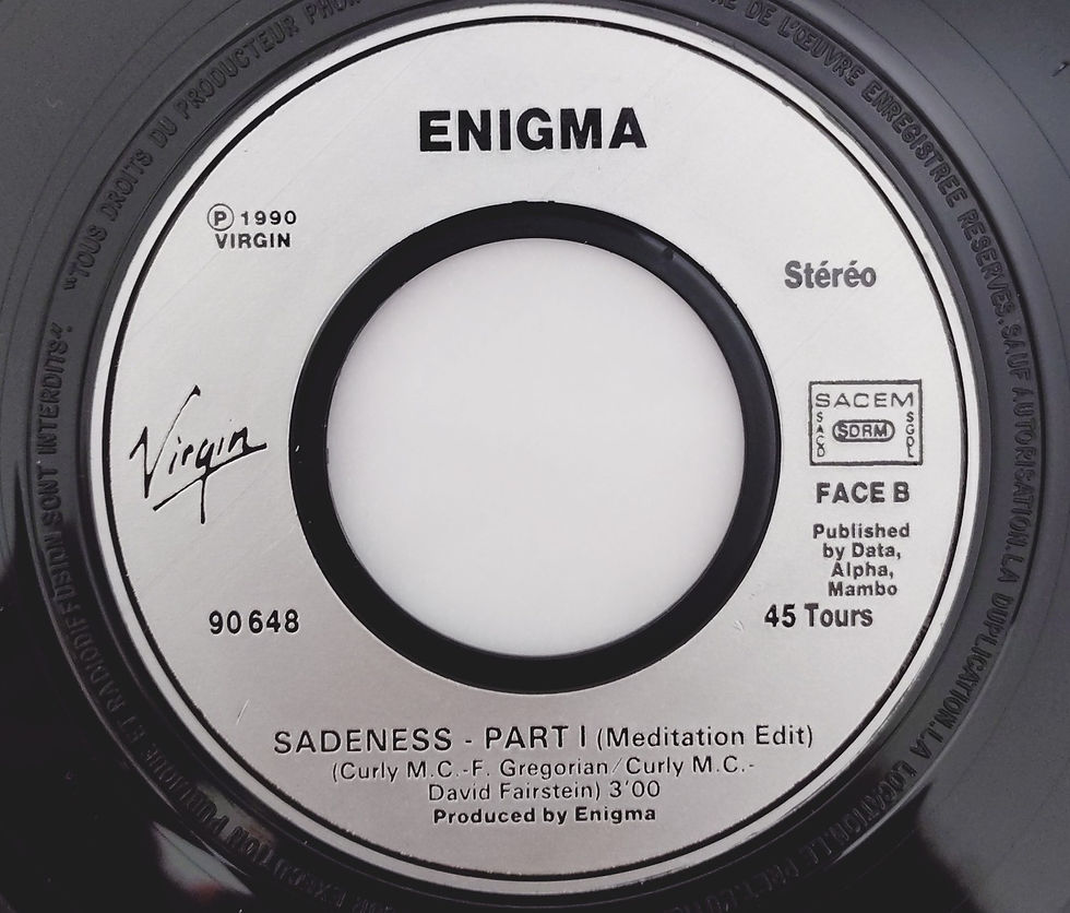 Thumbnail: Enigma - Sadeness Part I (7", Single) Virgin France