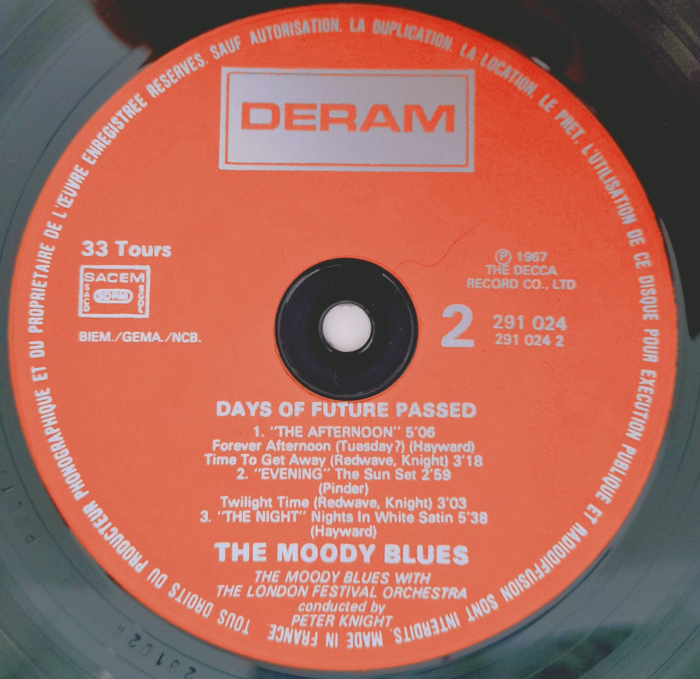 Miniatura: The Moody Blues - Days Of Future Passed (LP, Album, Reissue) - Deram, France