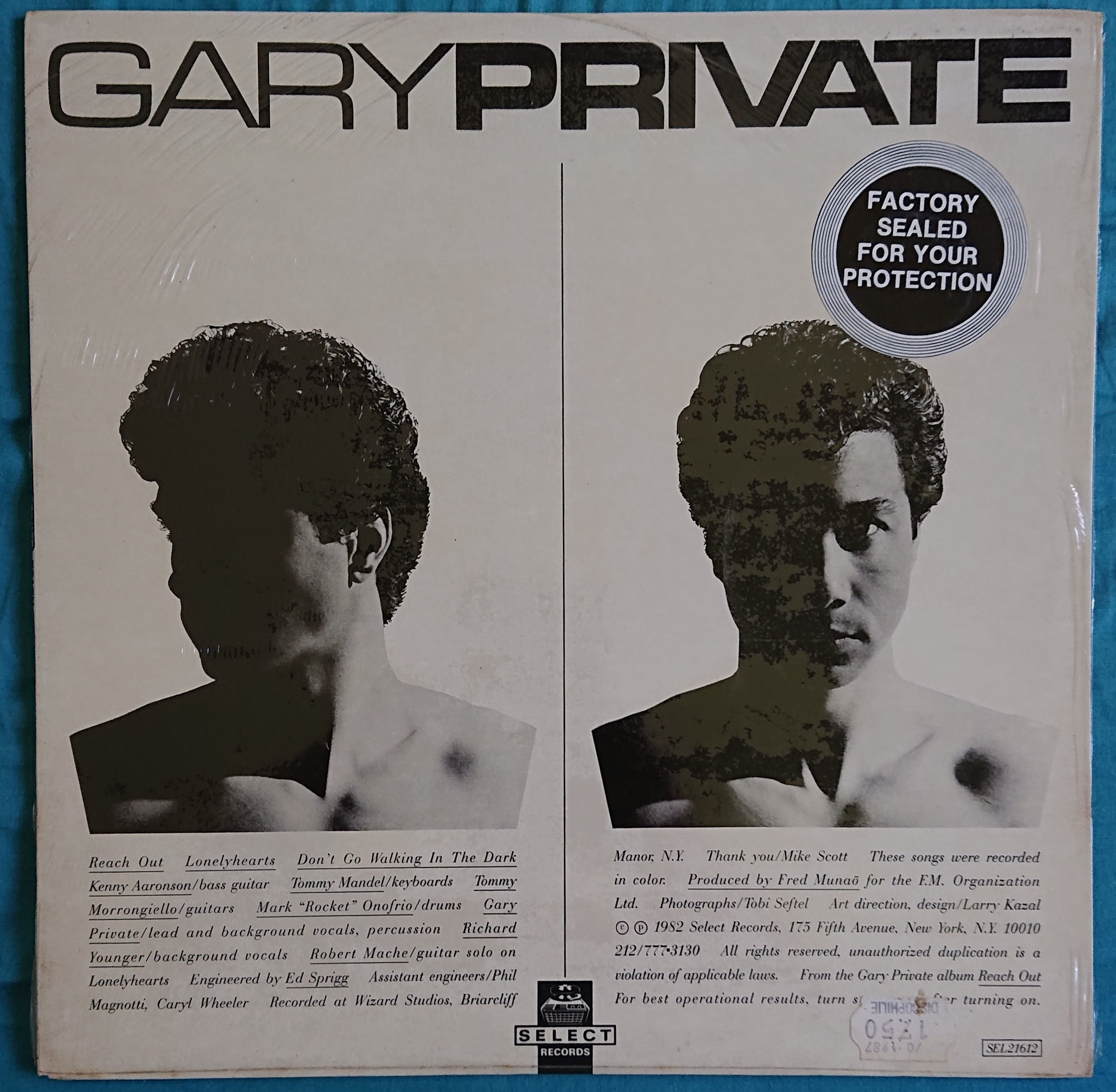 Gary Private - Reach Out (I'll Be There) (12") - Select Records US