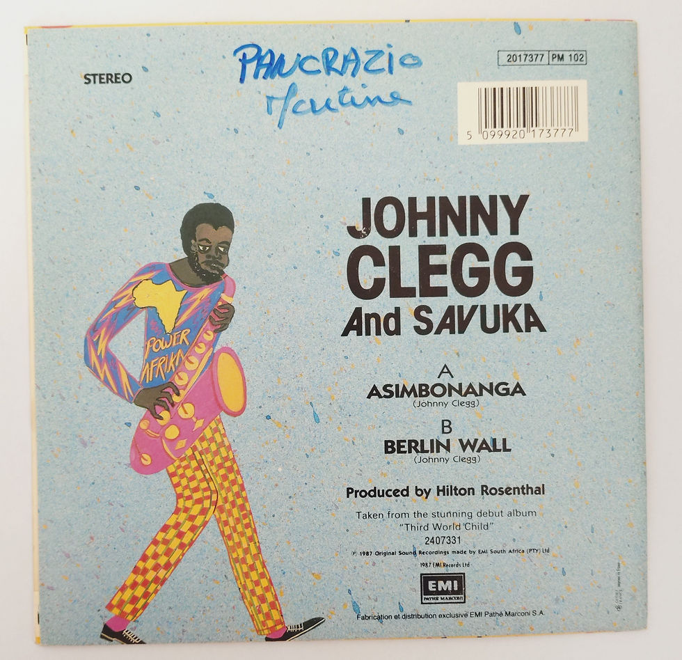 Thumbnail: Johnny Clegg And Savuka - Asimbonanga (7", Single) EMI , France