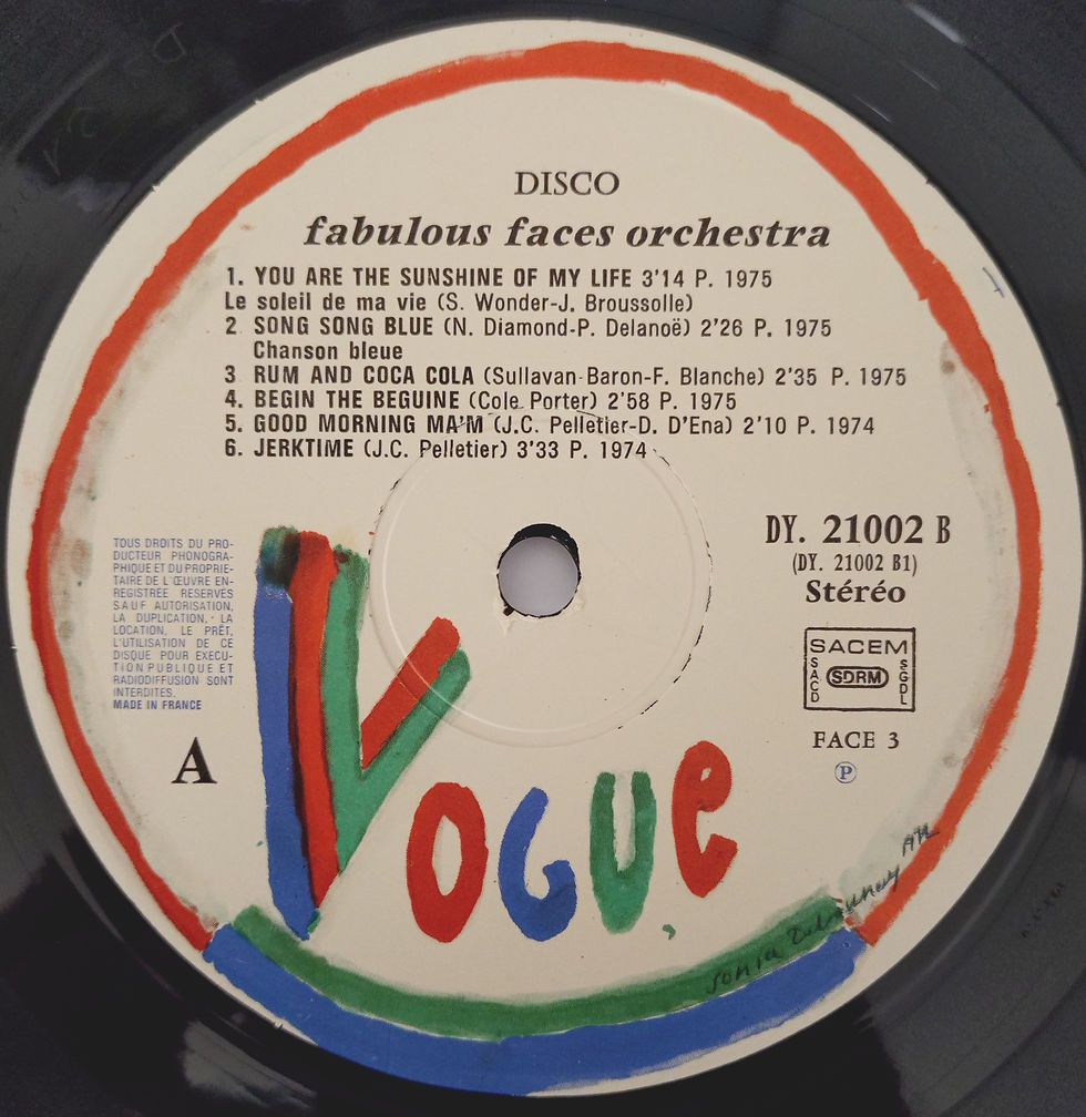 Miniatura: Fabulous Faces Orchestra - Disco (2xLP, Album) Vogue, France
