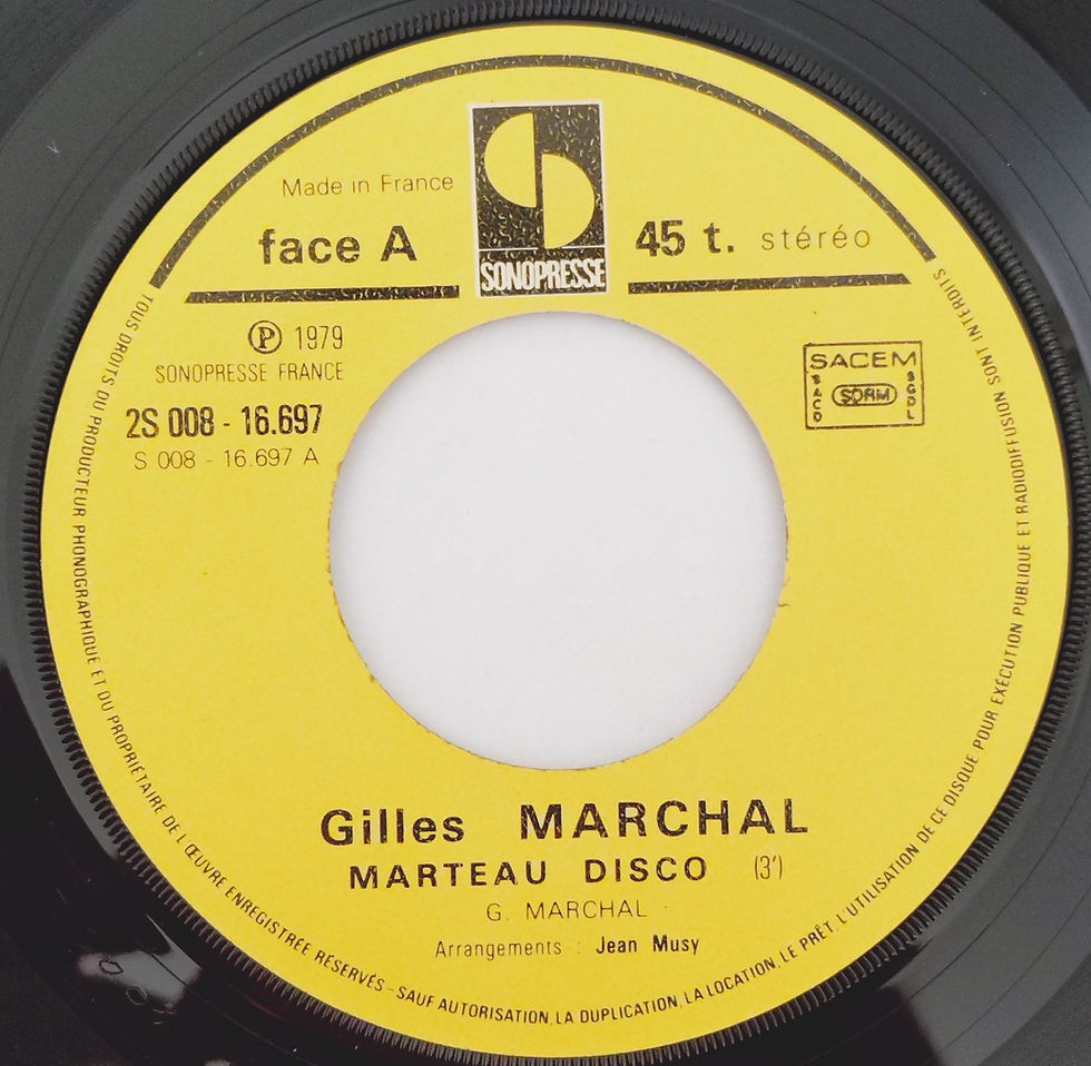 Thumbnail: Gilles Marchal - Marteau Disco (7") Sonopresse France