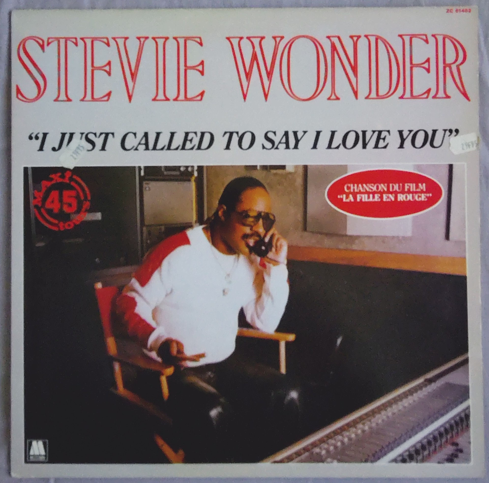 Stevie Wonder - I Just Called To Say I Love You (12", Maxi) Motown , France