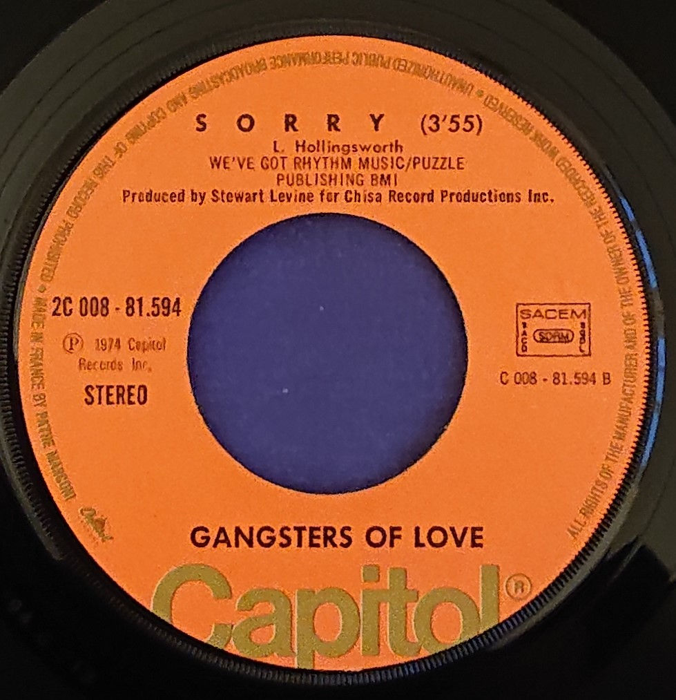 Miniaturbild: Gangsters Of Love - Never Is Too Soon  (7", Single) Capitol records, France
