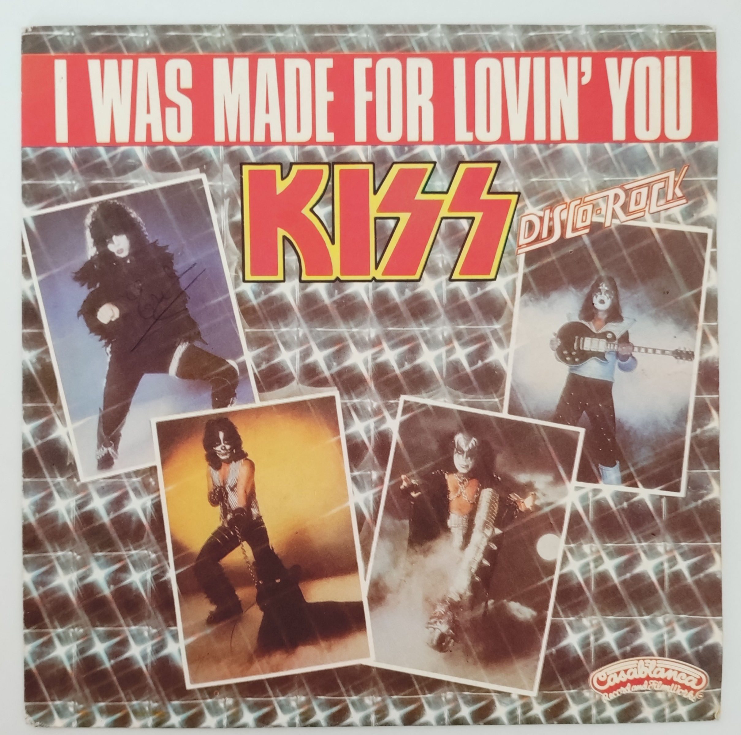 Kiss - I Was Made For Lovin' You (7", Single, Textured sleeve) Casablanca France