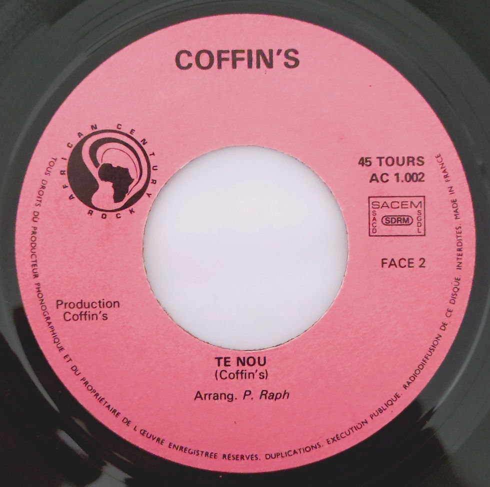 Thumbnail: Coffin's - White Is Born Out Of Black (7", Single) African Century Rock France