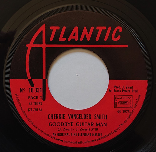 英7” Cherry Vangelder-Smith Goodbye Guitarman  K10331 Atlantic /00080 Cherrie Vangelder Smith – Goodbye Guitar Man 7