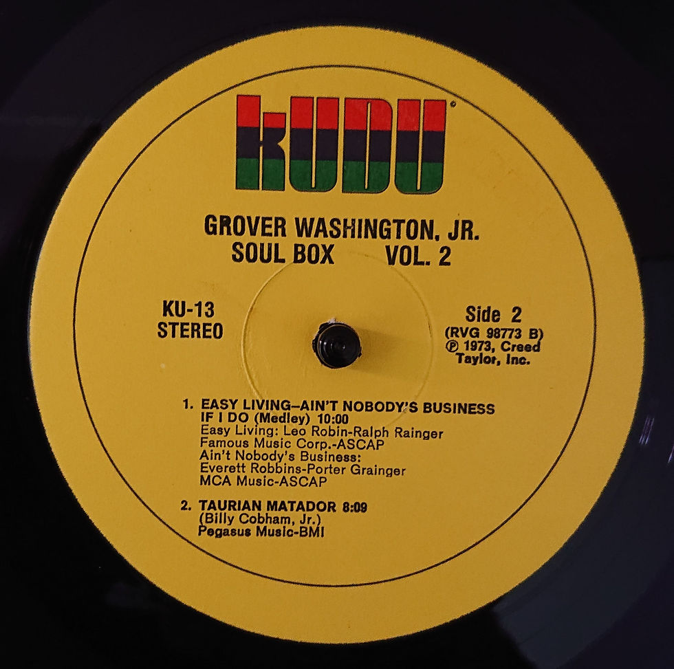 Thumbnail: Grover Washington, Jr. - Soul Box Vol. 2 (LP, Album) - Kudu  US