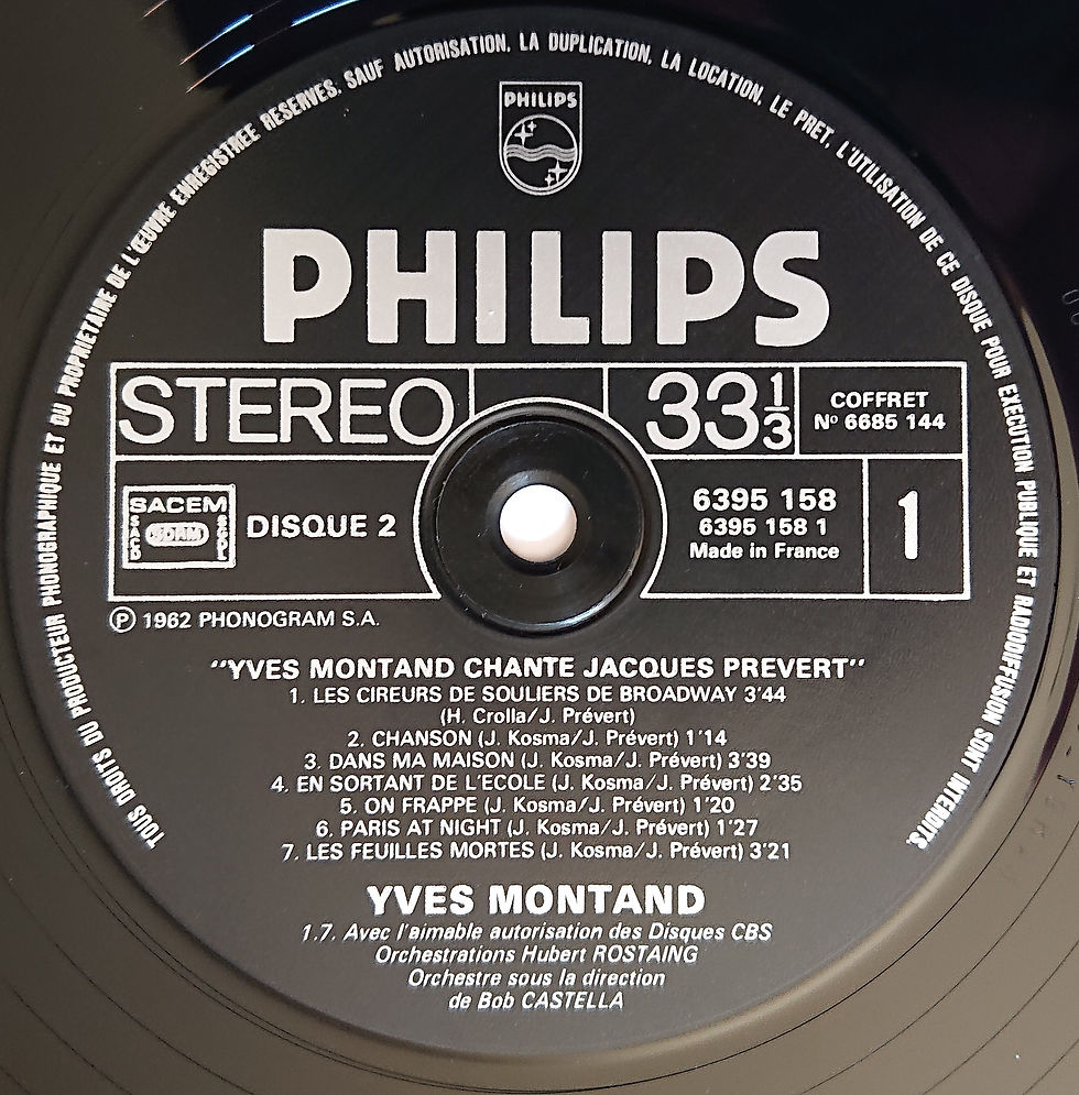 Thumbnail: Yves Montand - La Bicyclette (3xLP) - Philips France