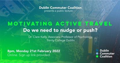 Webinar: 'Motivating active travel – do we need to nudge or push?'