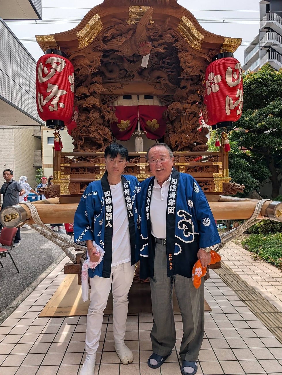 巽神社夏祭四條地車宮入の様子（9）
