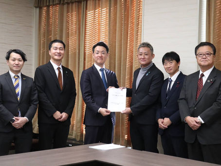 12月19日令和8年度予算編成にあたり、重点項目として4項目、そのほか10項目について予算要望。