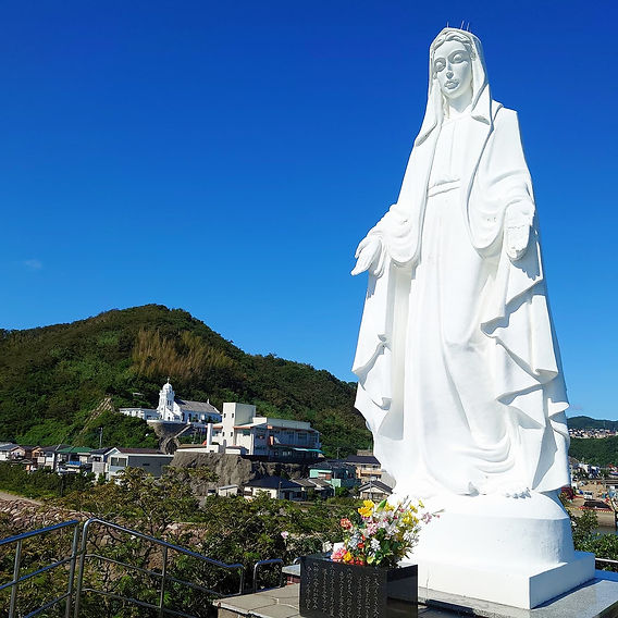神ノ島のマリア観音像と恵比寿様 - おぶつだんの利休堂(長崎市の仏壇