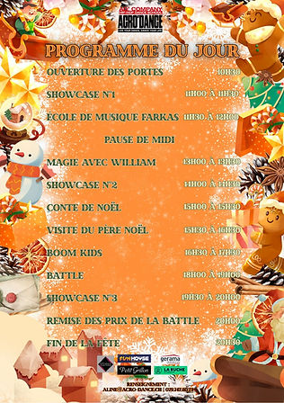 Acrodance Noël programme