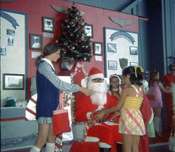 Greeting Santa in Redtail Country, 1974