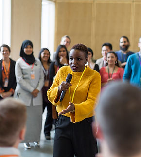 Speaker Addressing Audience