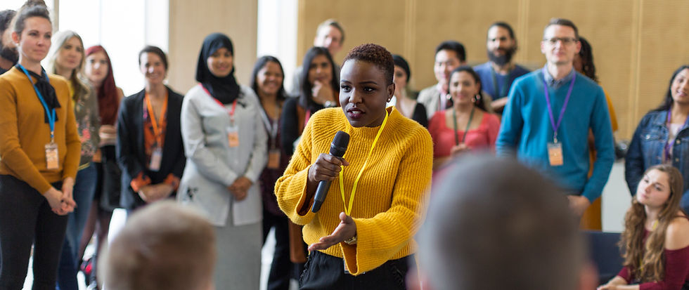 Speaker Addressing Audience