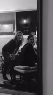 Photo: musicians at the piano in my living room