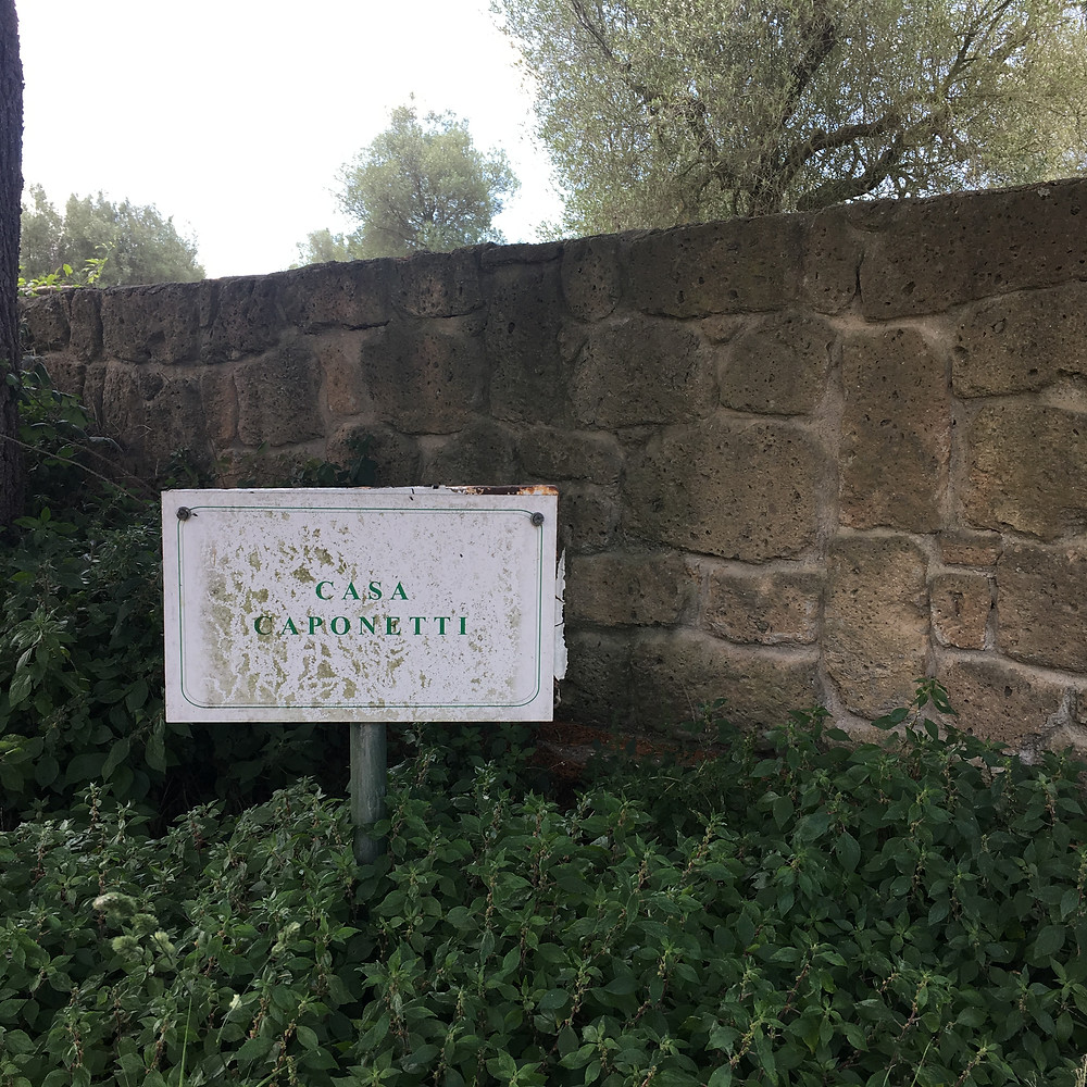 Sign announcing Casa Caponetti