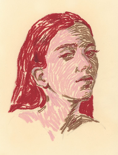 original oil pastel work on paper | Viktoria Maliar Art