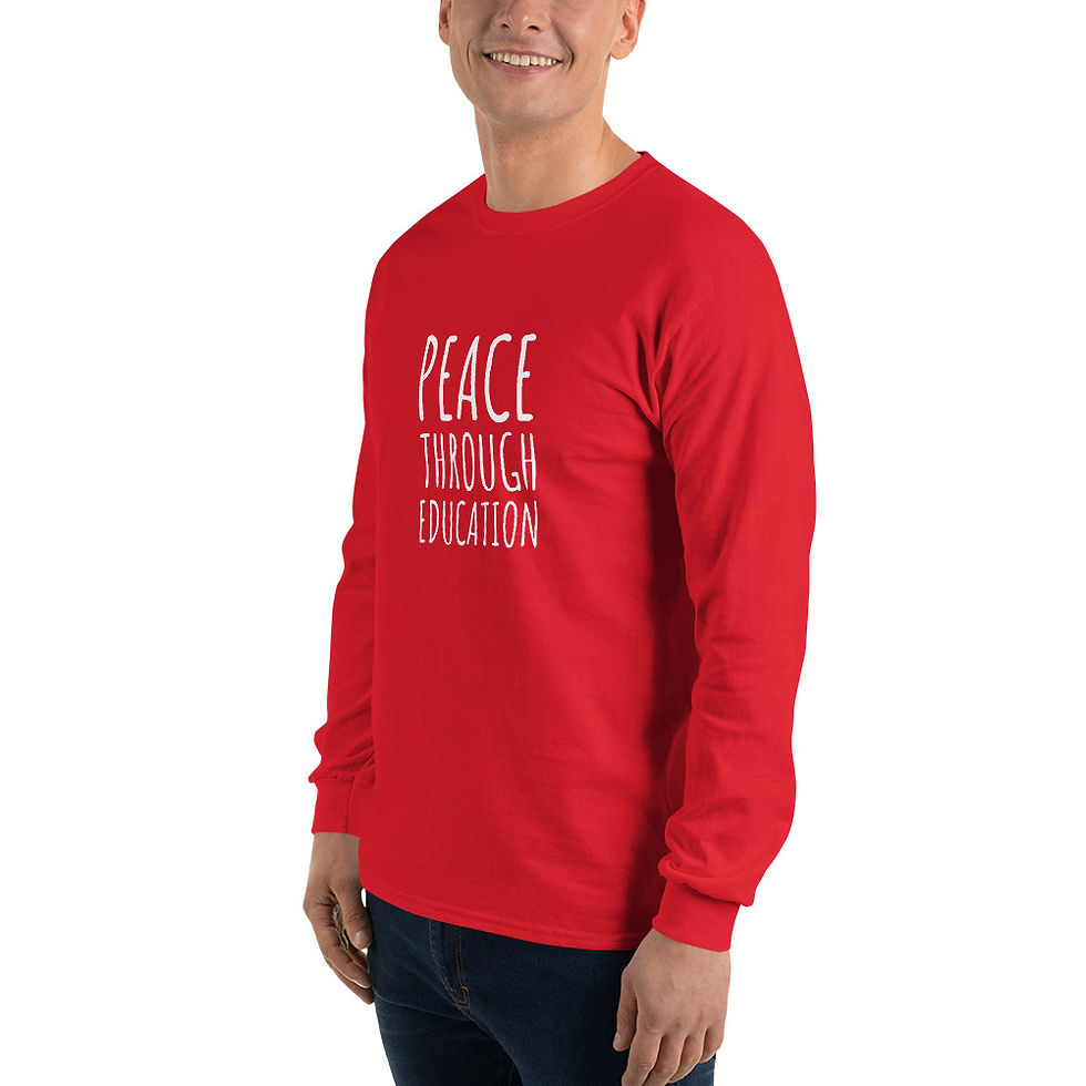 Thumbnail: Peace Through Education Long Sleeve Tee