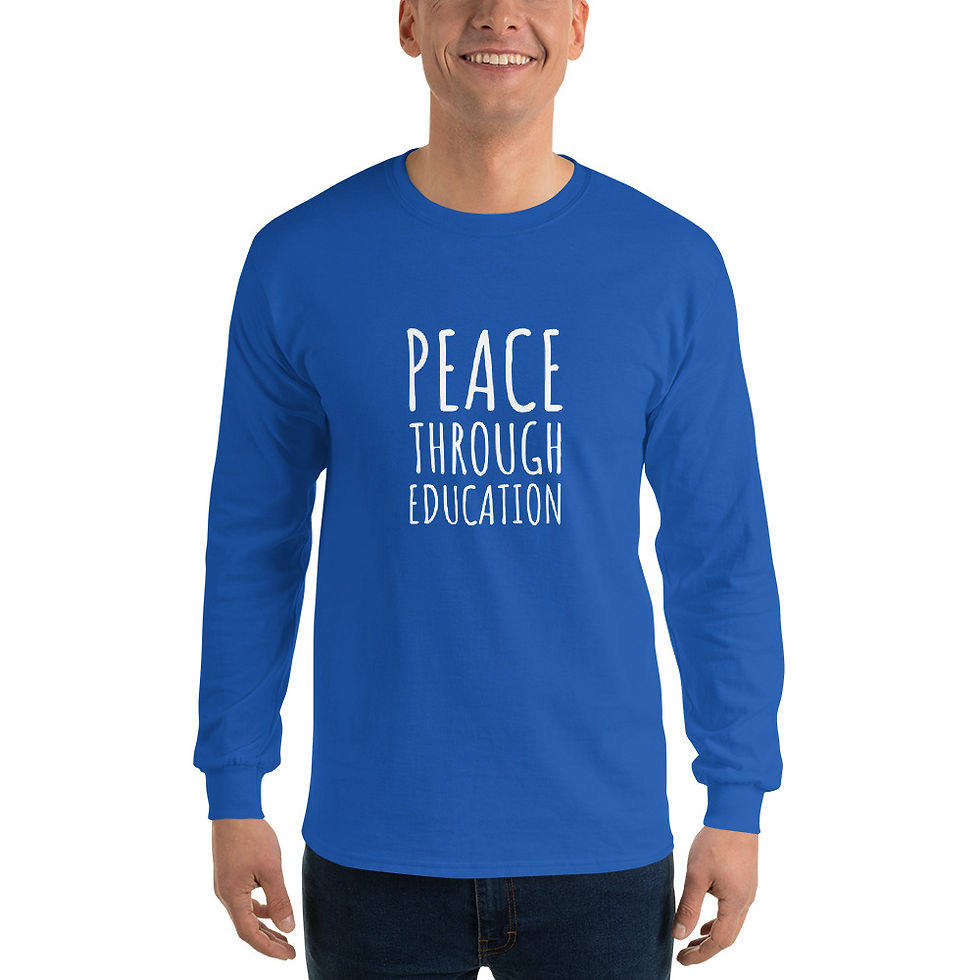 Thumbnail: Peace Through Education Long Sleeve Tee