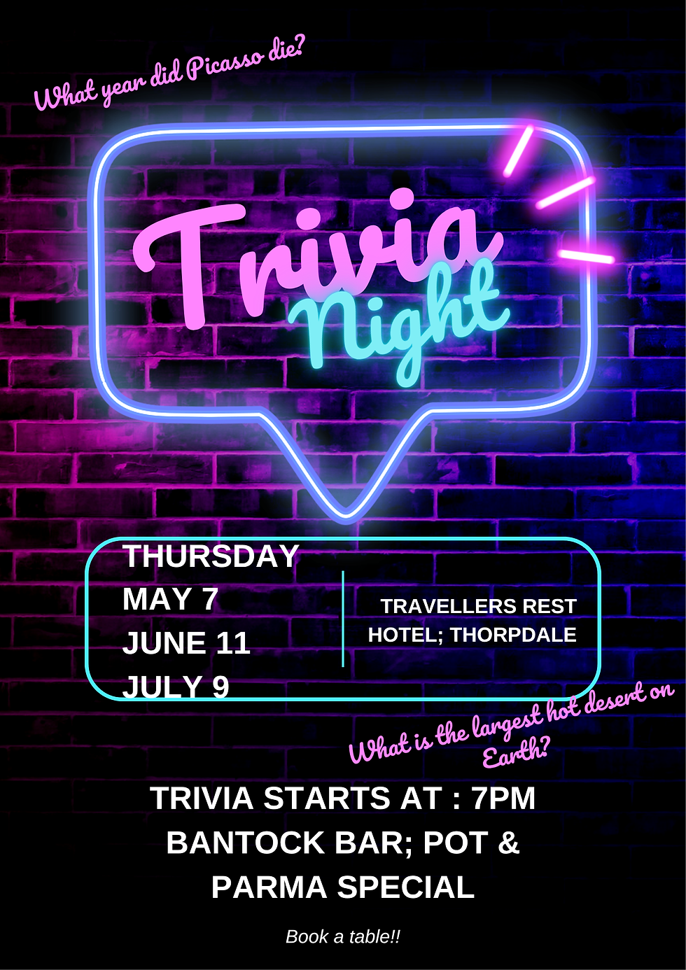 Trivia/Quizz Night
