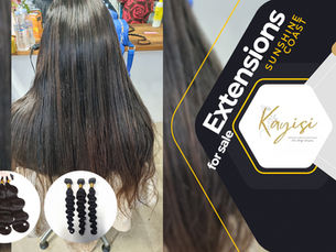 Hair extensions available for sale online at Kayisi Hair