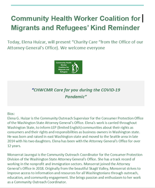 A conversation about Charity Care in Spanish today for all CHWs