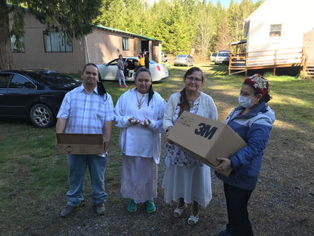 A chain of love from North Sound ACH to CHWCMR to South Upper Skagit Tribe.
