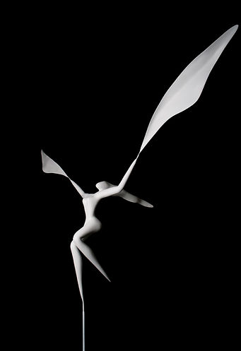 Sculpture en résine ailes