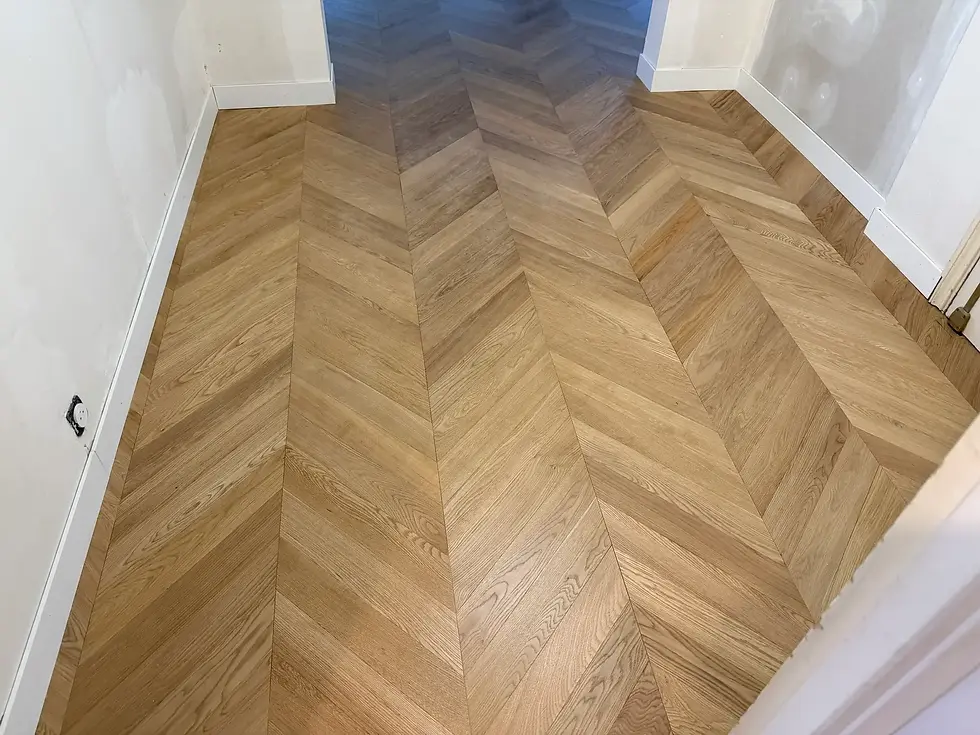 Détail de pose de parquet prestigieux