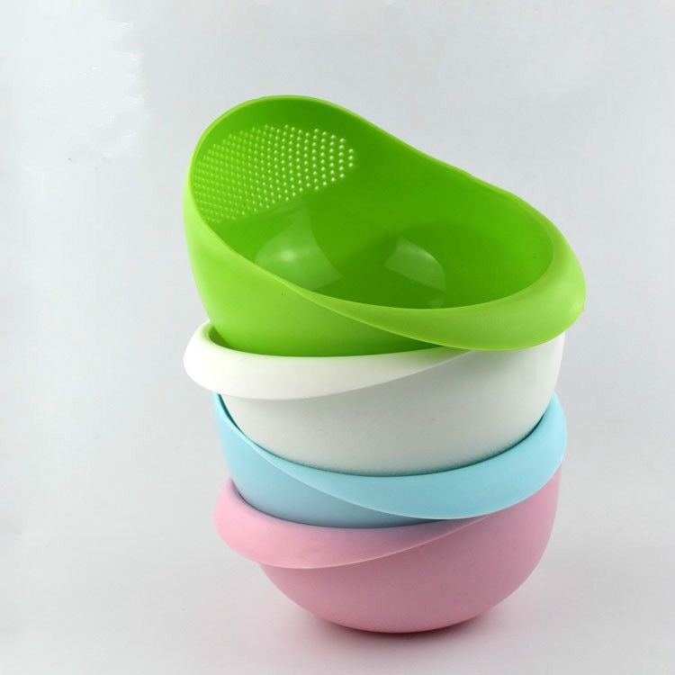 Thumbnail: Rice Washing Filter Strainer Basket Colander Sieve Fruit Vegetable Bowl