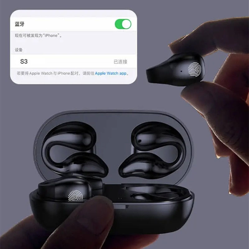 Thumbnail: 2023 New TWS Bluetooth 5.2 Wireless Headphones Bone Condg Earphone Sport 