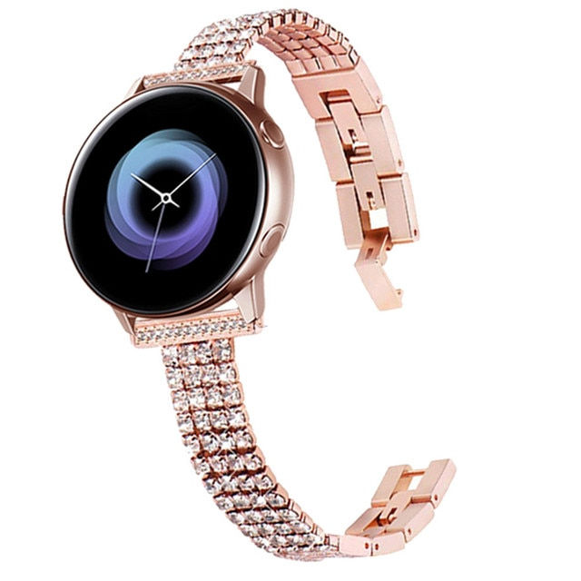 Thumbnail: 20mm 22mm Fran-lzp Diamond Strap for Samsung Galaxy Watch 3 41mm 45mm Band 