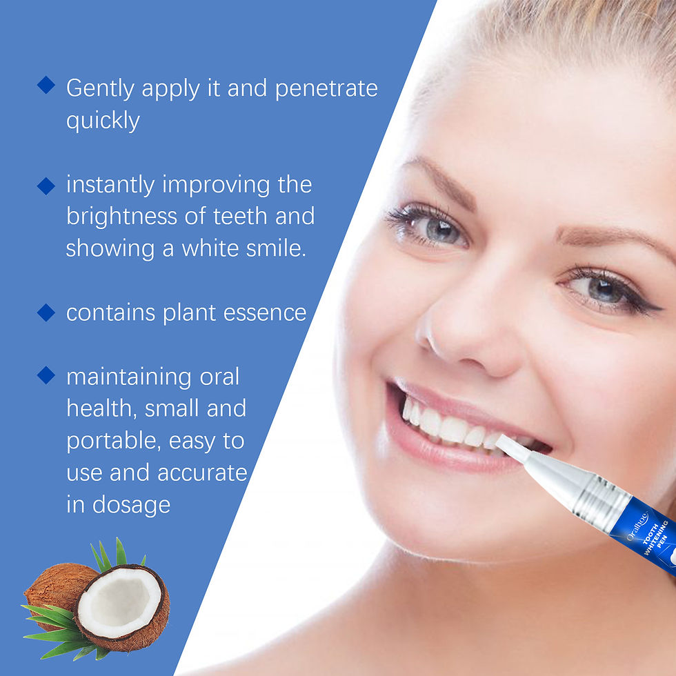 Thumbnail: Oralhoe 3mlx2pcs Teeth Whitening Pen Stain Remove Dental Care Yellow Corrector 
