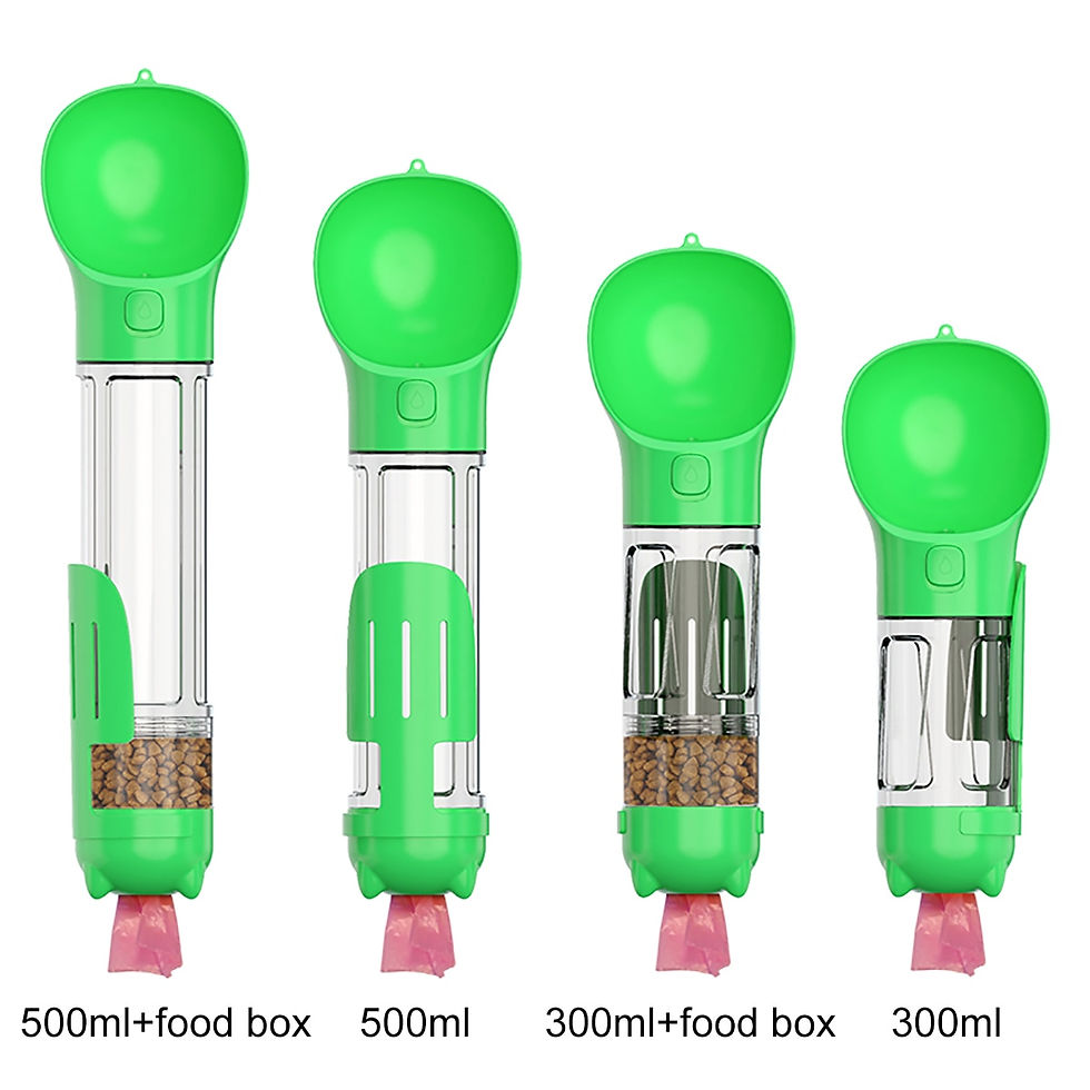 Thumbnail: Dropshipping Portable Dog Water Bottle Food Feeder Drinker Poop Dispenser 3 In 1