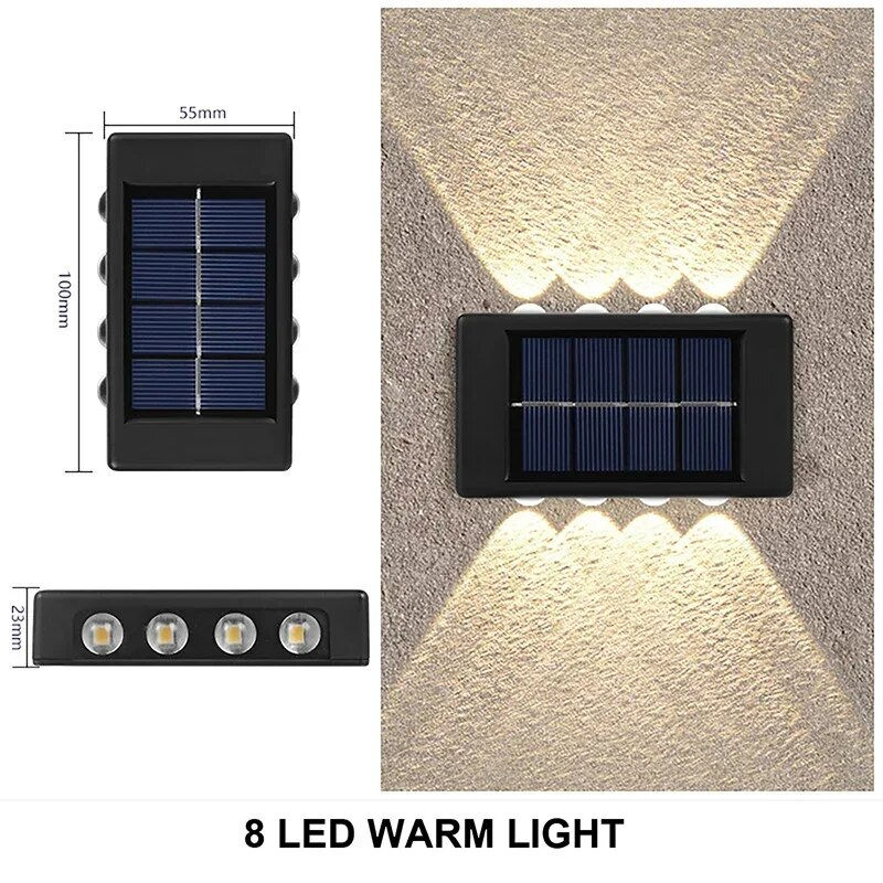Thumbnail: Solar Wall Lamp Outdoor Waterproof LED Solar Lights Up And Down Luminous 